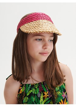 Reserved - Pleciony daszek na opasce - fuksja ze sklepu Reserved w kategorii Czapki dziecięce - zdjęcie 159091286