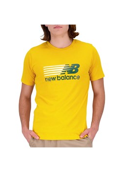 Koszulka New Balance MT23904VGL - żółta ze sklepu streetstyle24.pl w kategorii T-shirty męskie - zdjęcie 159092449