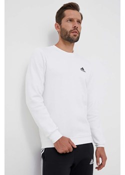 adidas bluza męska kolor biały z aplikacją ze sklepu ANSWEAR.com w kategorii Bluzy męskie - zdjęcie 159097648
