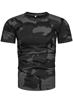 Koszulka męska moro szara Recea ze sklepu Recea.pl w kategorii T-shirty męskie - zdjęcie 159099897