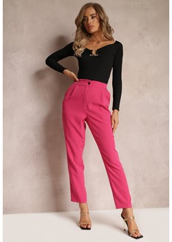 Ciemnoróżowe Spodnie Cygaretki Zalko ze sklepu Renee odzież w kategorii Spodnie damskie - zdjęcie 159101009