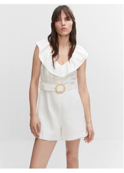 Mango Kombinezon Paradise 57030005 Biały Regular Fit ze sklepu MODIVO w kategorii Kombinezony damskie - zdjęcie 159103928