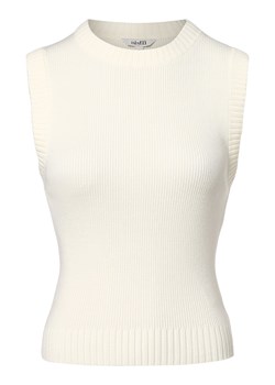 mbyM Dzianinowy top damski Kobiety Sztuczne włókno écru jednolity ze sklepu vangraaf w kategorii Bluzki damskie - zdjęcie 159104339