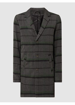 Krótki płaszcz ze wzorem w kratę model ‘Tave’ ze sklepu Peek&Cloppenburg  w kategorii Płaszcze męskie - zdjęcie 159109587