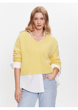 American Vintage Sweter East EAST18HH23 Żółty Relaxed Fit ze sklepu MODIVO w kategorii Swetry damskie - zdjęcie 159111367