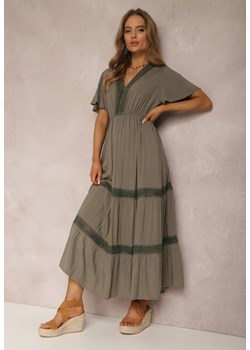 Ciemnozielona Sukienka Ilythyrra ze sklepu Renee odzież w kategorii Sukienki - zdjęcie 159112416