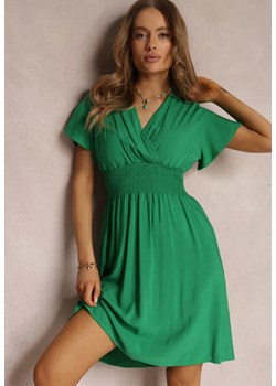 Zielona Sukienka z Wiskozy Jadith ze sklepu Renee odzież w kategorii Sukienki - zdjęcie 159113435