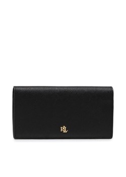 Duży Portfel Damski Lauren Ralph Lauren Slim Wallet Wlt Med 432802917009 Black ze sklepu eobuwie.pl w kategorii Portfele damskie - zdjęcie 159121087