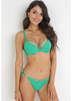 Zielone Bikini z Wiązanymi Majtkami Farotia ze sklepu Born2be Odzież w kategorii Stroje kąpielowe - zdjęcie 159124826