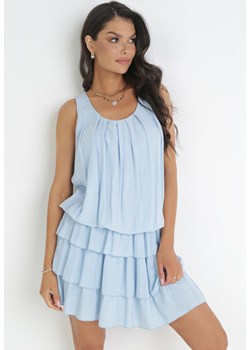 Jasnoniebieska Sukienka Sonash ze sklepu Born2be Odzież w kategorii Sukienki - zdjęcie 159124896