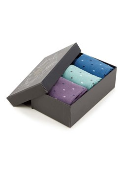 Zestaw męskich skarpetek w kolorowe prostokąty ze sklepu WITTCHEN w kategorii Skarpetki męskie - zdjęcie 159135159