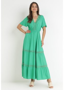 Zielona Sukienka Selphie ze sklepu Born2be Odzież w kategorii Sukienki - zdjęcie 159160925