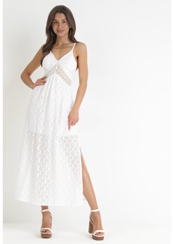 Biała Sukienka Esliss ze sklepu Born2be Odzież w kategorii Sukienki - zdjęcie 159165175