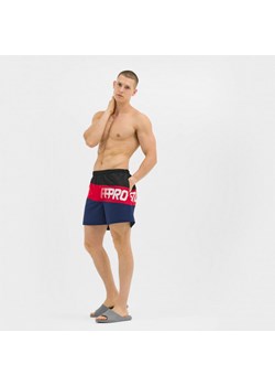 Męskie spodenki plażowe Prosto Slide - niebieskie ze sklepu Sportstylestory.com w kategorii Kąpielówki - zdjęcie 159166629