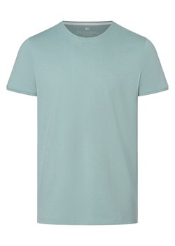 Nils Sundström T-shirt męski Mężczyźni miętowy jednolity ze sklepu vangraaf w kategorii T-shirty męskie - zdjęcie 159168519