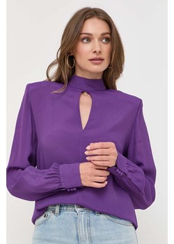 Ivy Oak bluzka damska kolor fioletowy gładka ze sklepu ANSWEAR.com w kategorii Bluzki damskie - zdjęcie 159168595