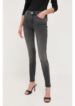 Liu Jo jeansy damskie kolor szary ze sklepu ANSWEAR.com w kategorii Jeansy damskie - zdjęcie 159168777