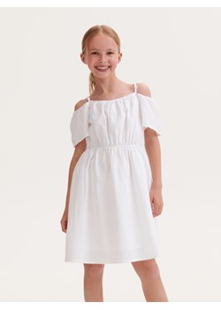 Reserved - Sukienka hiszpanka na ramiączkach - Biały ze sklepu Reserved w kategorii Sukienki dziewczęce - zdjęcie 159193755