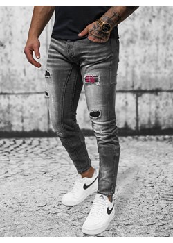 Spodnie jeansowe męskie czarne OZONEE NB/MP0050NZ ze sklepu ozonee.pl w kategorii Jeansy męskie - zdjęcie 159197309
