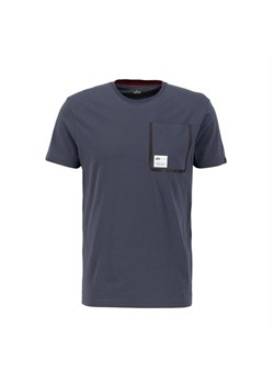 Koszulka Alpha Industries Label Pocket T 136501136 - granatowa ze sklepu streetstyle24.pl w kategorii T-shirty męskie - zdjęcie 159200347