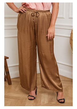 Plus Size Company Spodnie &quot;Kendy&quot; w kolorze karmelowym ze sklepu Limango Polska w kategorii Spodnie damskie - zdjęcie 159202527