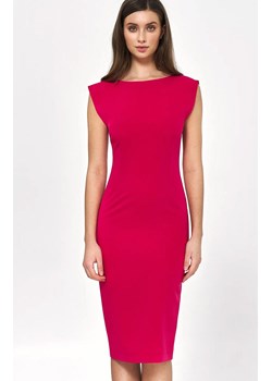 Różowa sukienka o ołówkowym fasonie s220, Kolor różowy, Rozmiar 34, Nife ze sklepu Primodo w kategorii Sukienki - zdjęcie 159204318