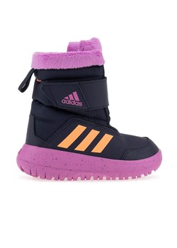 Buty adidas Winterplay Boots GZ6799 - granatowo-różowe ze sklepu streetstyle24.pl w kategorii Buty zimowe dziecięce - zdjęcie 159209937
