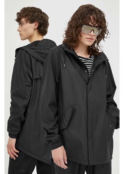 Rains kurtka przeciwdeszczowa 18010 Fishtail Jacket kolor czarny przejściowa 18010.01-01Black ze sklepu ANSWEAR.com w kategorii Kurtki damskie - zdjęcie 159215057