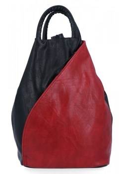 Miejski Plecak Damski firmy Hernan Bordowy ze sklepu torbs.pl w kategorii Plecaki - zdjęcie 159236006