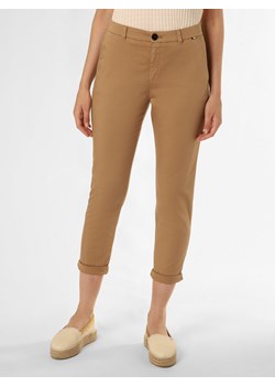 BOSS Orange Spodnie Kobiety Bawełna wielbłądzi jednolity ze sklepu vangraaf w kategorii Spodnie damskie - zdjęcie 159244408