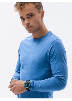 Longsleeve męski bez nadruku - ciemnoniebieski V5 L131 ze sklepu ombre w kategorii T-shirty męskie - zdjęcie 159246536