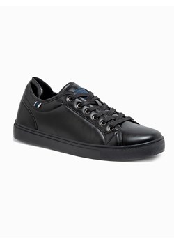Buty męskie sneakersy - czarne V1 T419 ze sklepu ombre w kategorii Buty sportowe męskie - zdjęcie 159250509