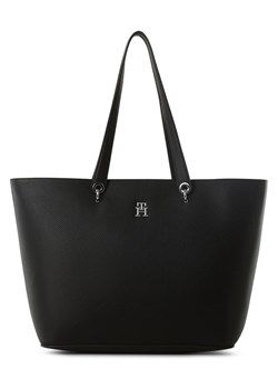 Tommy Hilfiger Damska torba shopper Kobiety Sztuczna skóra czarny jednolity ze sklepu vangraaf w kategorii Torby Shopper bag - zdjęcie 159257877