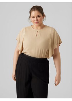 Vero Moda Curve Bluzka 10294275 Brązowy Regular Fit ze sklepu MODIVO w kategorii Bluzki damskie - zdjęcie 159301987