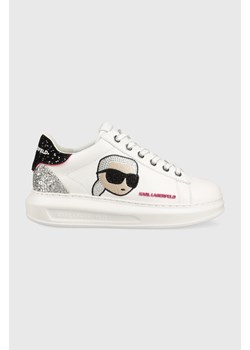 Karl Lagerfeld sneakersy skórzane KAPRI KC kolor biały KL62570N ze sklepu ANSWEAR.com w kategorii Buty sportowe damskie - zdjęcie 159313639