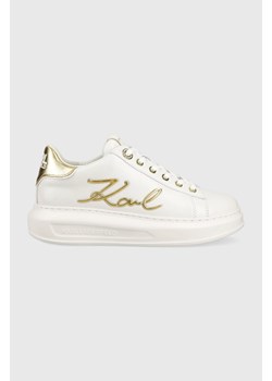 Karl Lagerfeld sneakersy skórzane KAPRI kolor biały KL62510A ze sklepu ANSWEAR.com w kategorii Buty sportowe damskie - zdjęcie 159313649