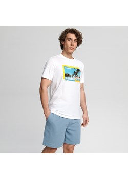 Sinsay - Koszulka z nadrukiem - biały ze sklepu Sinsay w kategorii T-shirty męskie - zdjęcie 159316039