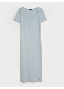 Sukienka damska midi błękitna Edmi 400 ze sklepu Big Star w kategorii Sukienki - zdjęcie 159317696