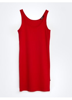 Sukienka damska w prążki czerwona Majasa 603 ze sklepu Big Star w kategorii Sukienki - zdjęcie 159317705