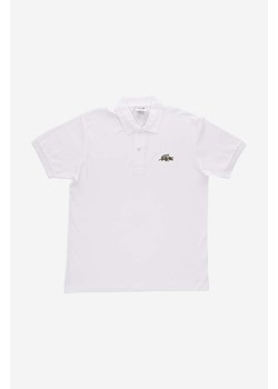 Lacoste polo bawełniane x Netflix kolor biały z aplikacją ze sklepu ANSWEAR.com w kategorii T-shirty męskie - zdjęcie 159325988