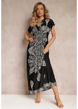 Czarna Sukienka Maxi w Etniczny Wzór Josanie ze sklepu Renee odzież w kategorii Sukienki - zdjęcie 159331488