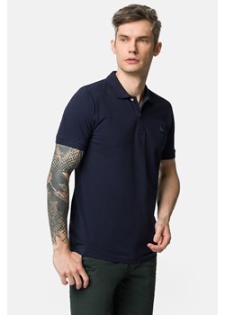 Koszulka Polo Bawełniana Granatowa Manuel ze sklepu Lancerto S.A. w kategorii T-shirty męskie - zdjęcie 159339585