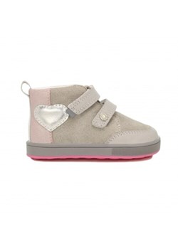 Mini First Steps Bartek 136300-05, Dla Dziewcząt, Szaro-Różowy ze sklepu Wojas w kategorii Buciki niemowlęce - zdjęcie 159396835