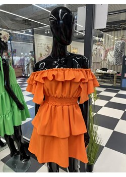 sukienka hiszpanka valentina by mielczarkowski polski produkt - pomarańcz ze sklepu STYLOWO w kategorii Sukienki - zdjęcie 159732736