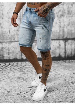 Spodenki męskie jeansowe jasno-niebieskie OZONEE NB/MP0262BC ze sklepu ozonee.pl w kategorii Spodenki męskie - zdjęcie 160042978