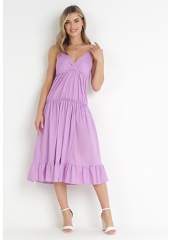 Jasnofioletowa Sukienka Ezalia ze sklepu Born2be Odzież w kategorii Sukienki - zdjęcie 160046347