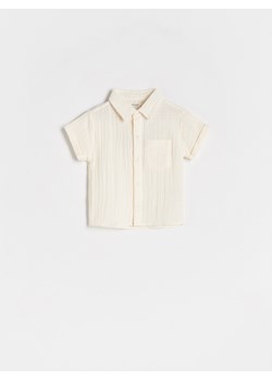 Reserved - Koszula z kieszonką - kremowy ze sklepu Reserved w kategorii Odzież dla niemowląt - zdjęcie 160047149