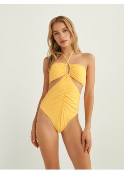 Reserved - Jednoczęściowy kostium kąpielowy - jasnopomarańczowy ze sklepu Reserved w kategorii Stroje kąpielowe - zdjęcie 160052129