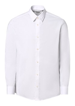 Drykorn Koszula męska Mężczyźni Slim Fit Bawełna biały jednolity ze sklepu vangraaf w kategorii Koszule męskie - zdjęcie 160056877