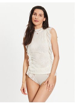 Emporio Armani Underwear Koszulka piżamowa 164669 3R215 92810 Écru Regular Fit ze sklepu MODIVO w kategorii Piżamy damskie - zdjęcie 160061298